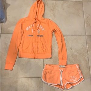 Hollister hoodie and shirt combo